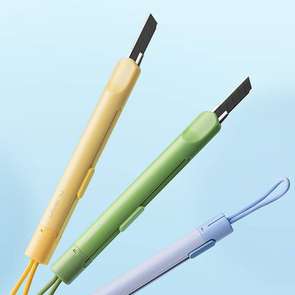 Pen Style Utility Knives 4 Pack Pastel Silicone Loop