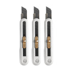 18mm Snap Off Utility Knives 3 Pack ABS Handle
