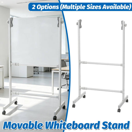 Mobile Whiteboard Stand Adjustable Width and Height
