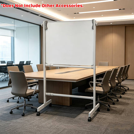 Mobile Whiteboard Stand Adjustable Width and Height