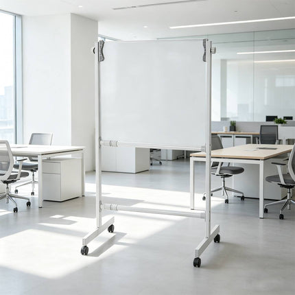 Mobile Whiteboard Stand Adjustable Width and Height