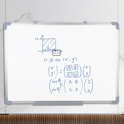 Double Sided Magnetic Whiteboard 3 Sizes Wall Mount