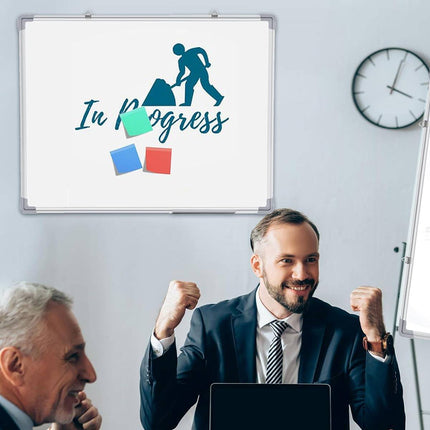 Double Sided Magnetic Whiteboard 3 Sizes Wall Mount