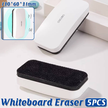 Deli Magnetic Whiteboard Eraser 5 Pack Large Pad