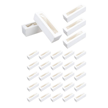 30 Pcs Kraft Paper Window Box Cardboard Gift Packaging Bakery Party Favour Box