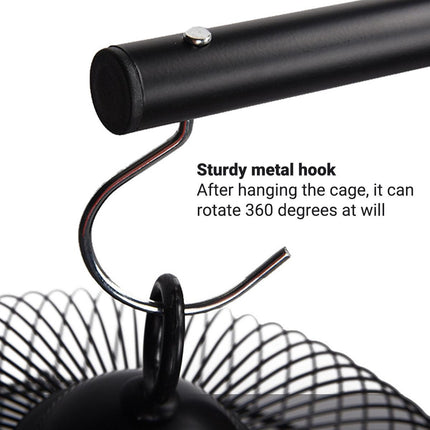 Nordic Style Adjustable Birdcage Telescopic Hanging Metal Frame Stable Base