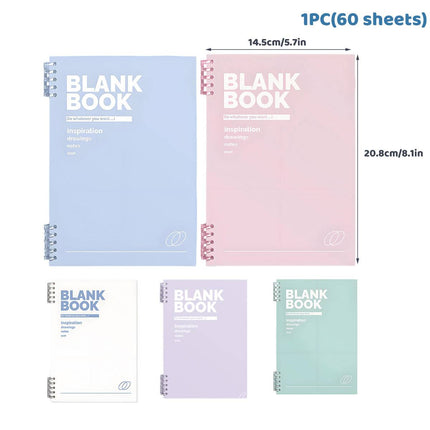 A5 Lined Coil Notebooks 5 Colour Pack Soft Cover 60 Sheets