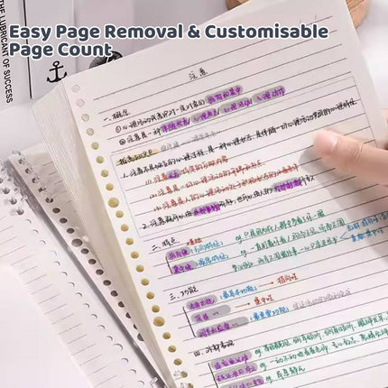 A5 Refillable Binder Notebook Blank Book 3 Refills