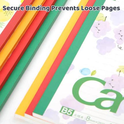 Kokuyo Campus B5 Fruit Cover Notebooks 40 Sheets 5pk