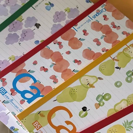 Kokuyo Campus B5 Fruit Cover Notebooks 40 Sheets 5pk