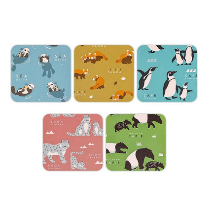 KOKUYO Campus A5 Animal Lined Notebooks 5 Pack 40 Sheets