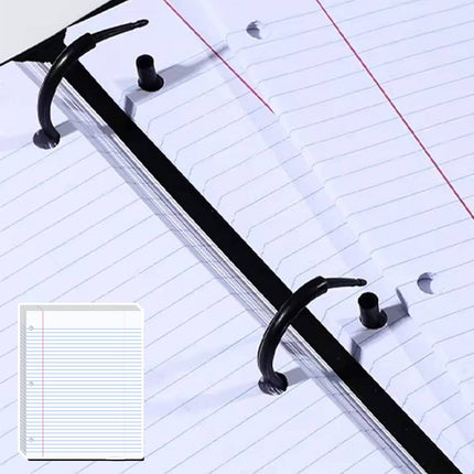 Letter Size 3 Hole Lined Refill Paper 200 Sheets