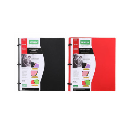 Letter Size 3 Ring Binder Covers Red or Black
