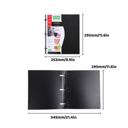 Letter Size 3 Ring Binder Covers Red or Black