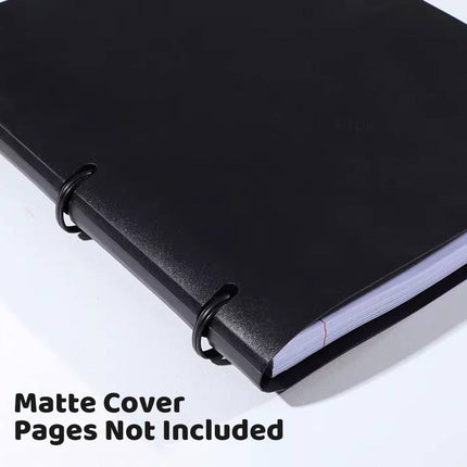 Letter Size 3 Ring Binder Covers Red or Black
