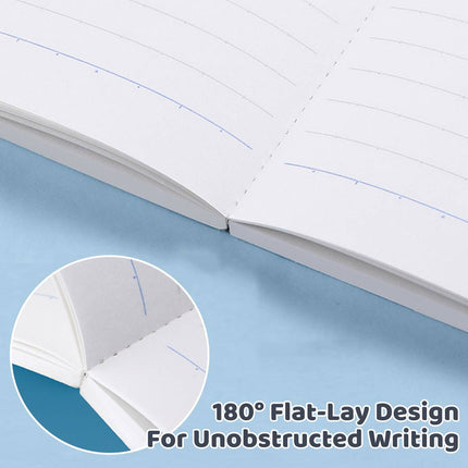 A5 Soft Cover Lined Notebooks 3 Pack Pink Blue 60 Sheets