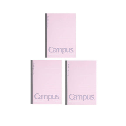 A5 Soft Cover Lined Notebooks 3 Pack Pink Blue 60 Sheets