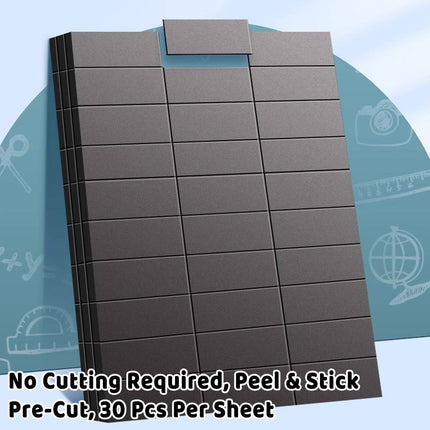 Self Adhesive Soft Magnetic Patches 2x5cm 10 Sheets