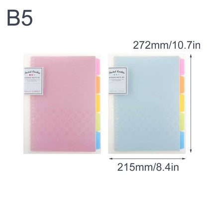 KOKUYO Pastel Cookie B5 Binder Notebook Blue Pink