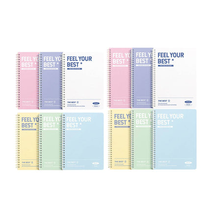 Spiral Notebooks 6 Colour Pack Lined Feel Your Best
