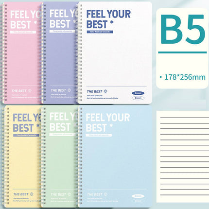 Spiral Notebooks 6 Colour Pack Lined Feel Your Best