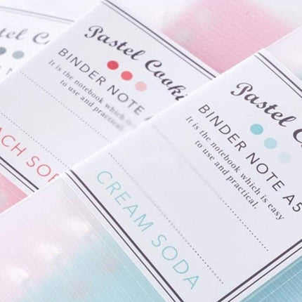 KOKUYO Pastel Cookie B5 Binder Notebook Blue Pink