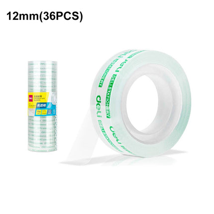 Deli Clear Stationery Tape Rolls Multipack Two Widths