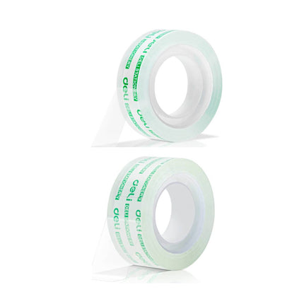 Deli Clear Stationery Tape Rolls Multipack Two Widths