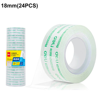 Deli Clear Stationery Tape Rolls Multipack Two Widths