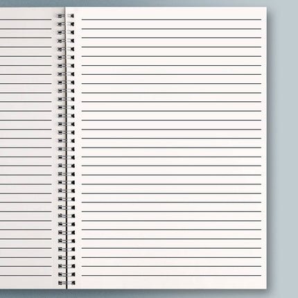 Lined Coil Notebooks 5 Pack A5 A4 Frosted Cover 80 Sheets