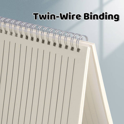 Lined Coil Notebooks 5 Pack A5 A4 Frosted Cover 80 Sheets