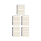 Lined Coil Notebooks 5 Pack A5 A4 Frosted Cover 80 Sheets