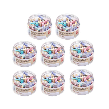 Deli Pastel Push Pins 5 Boxes 400 Pieces Total