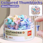 Deli Pastel Push Pins 5 Boxes 400 Pieces Total