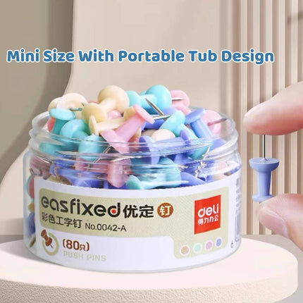 Deli Pastel Push Pins 5 Boxes 400 Pieces Total