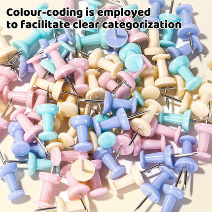 Deli Pastel Push Pins 5 Boxes 400 Pieces Total