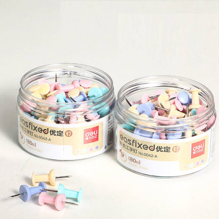 Deli Pastel Push Pins 5 Boxes 400 Pieces Total