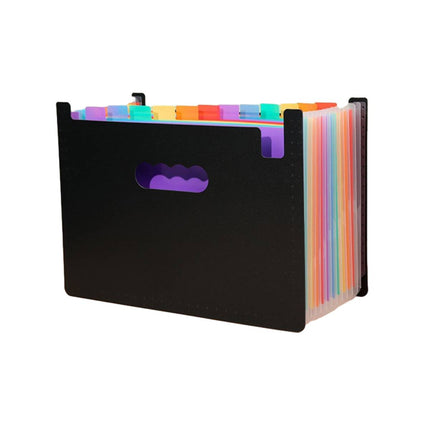 A4 Rainbow Expanding File Folder 13 Pocket Handle