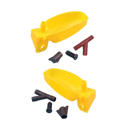 Bird Water Dispenser Set 12PCS Plastic Feeder Cups for Quail Pigeon Cage Bowl