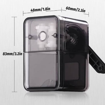 Manual Hand Crank Rotary Pencil Sharpener for Sketch Charcoal Drawing Pencils