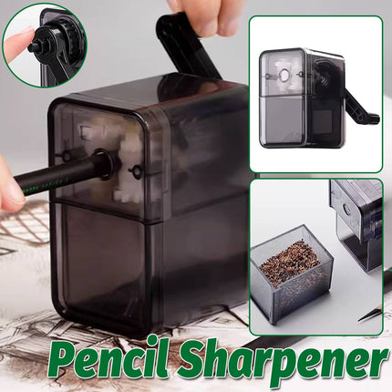 Manual Hand Crank Rotary Pencil Sharpener for Sketch Charcoal Drawing Pencils