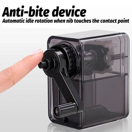 Manual Hand Crank Rotary Pencil Sharpener for Sketch Charcoal Drawing Pencils