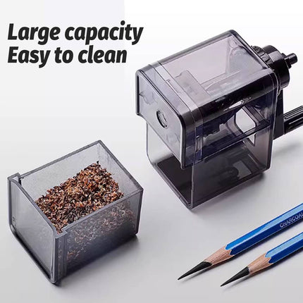 Manual Hand Crank Rotary Pencil Sharpener for Sketch Charcoal Drawing Pencils
