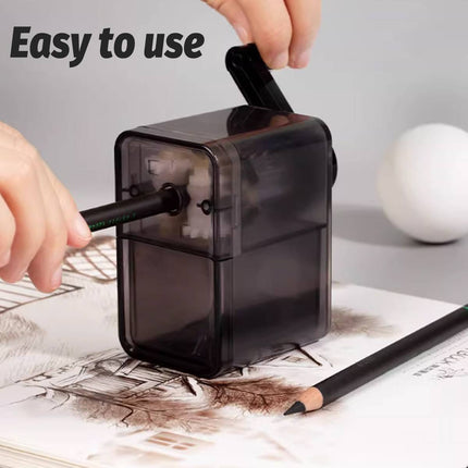 Manual Hand Crank Rotary Pencil Sharpener for Sketch Charcoal Drawing Pencils