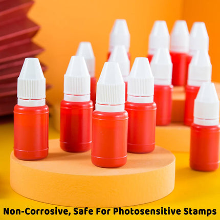 Photosensitive Stamp Ink 10ml Bottles 20 Pack