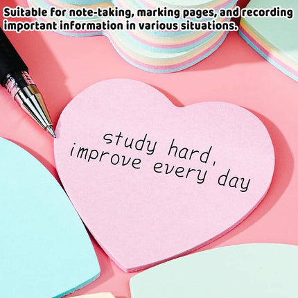 Shaped Sticky Notes Heart Apple Bear 20 Pack