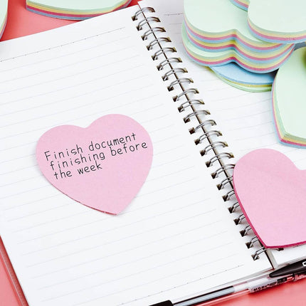 Shaped Sticky Notes Heart Apple Bear 20 Pack