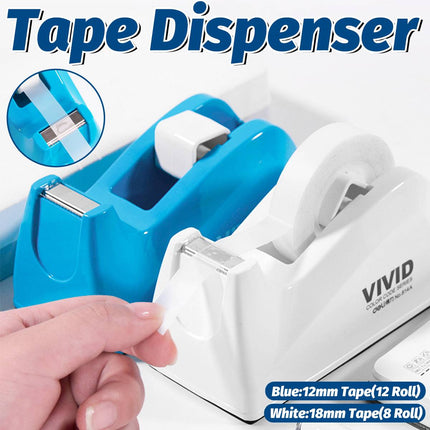 Deli Desktop Tape Dispenser with Clear Tape Pack
