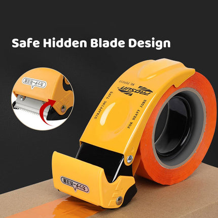 5cm Handheld Packing Tape Dispenser Hidden Blade Cutter