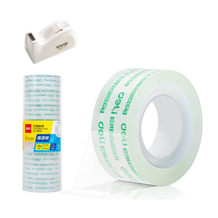 Deli Desktop Tape Dispenser with Clear Tape Pack